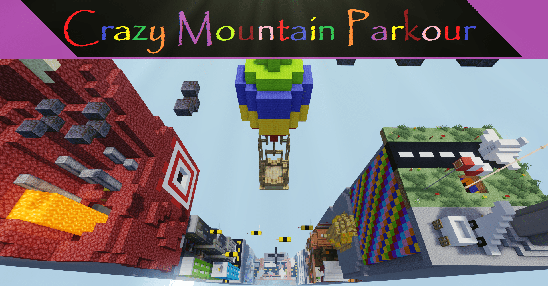 Descargar Crazy Mountain Parkour 1.0 para Minecraft 1.18.2