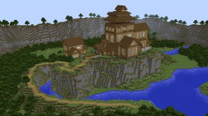 Descargar Cliffside Wooden Mansion para Minecraft 1.12