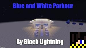 Descargar Blue and White Parkour para Minecraft 1.8