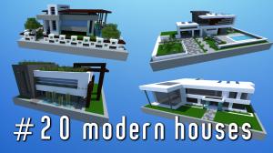 Descargar 20 Modern Houses Pack para Minecraft 1.7.10