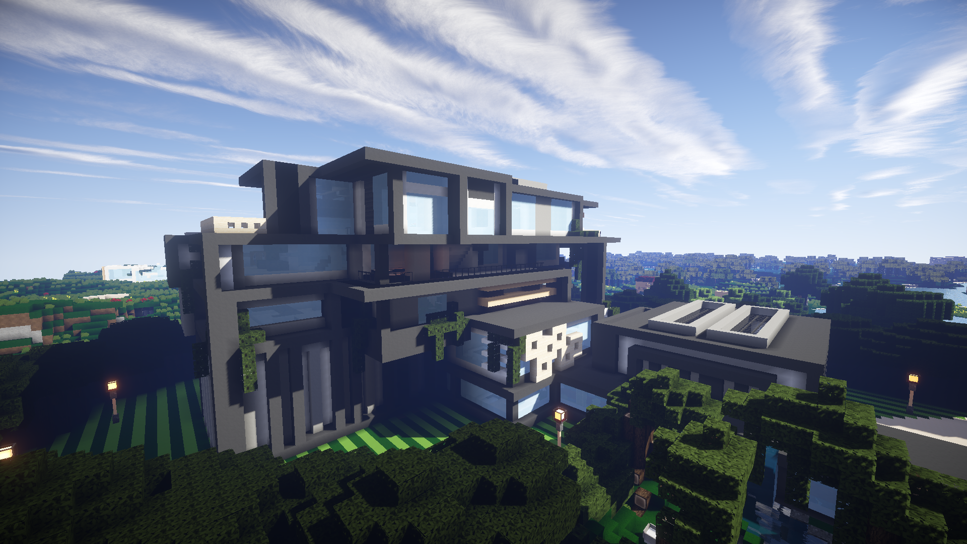 Modern Mansion In Minecraft