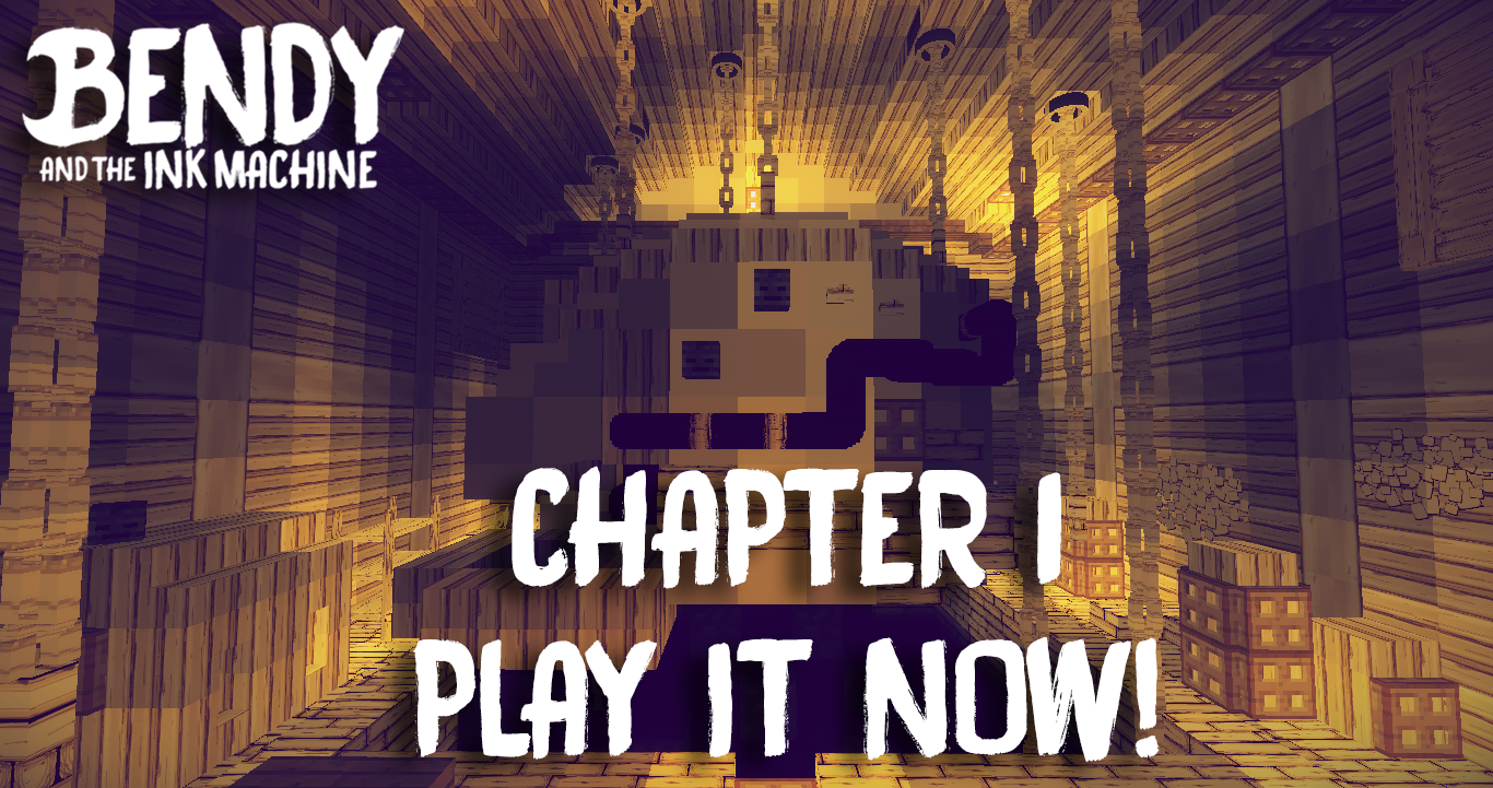 Descargar «Bendy and the Ink Machine (Chapter 1)» (30 mb) mapa de Minecraft