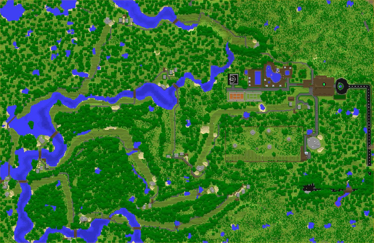 2d minecraft карта