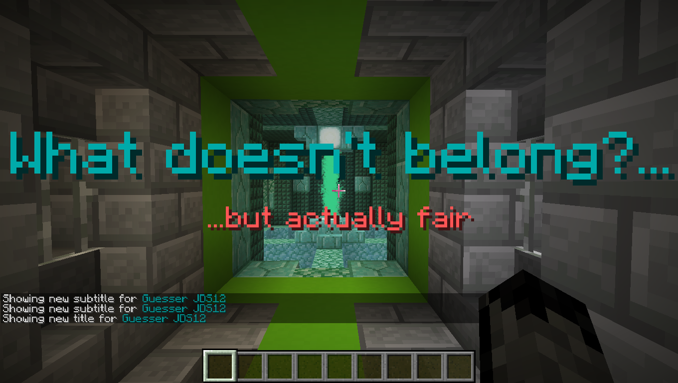 Descargar Actually Fair What Doesn't Belong para Minecraft 1.14