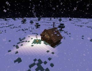 Descargar Snowy Log Cabin para Minecraft 1.14.1