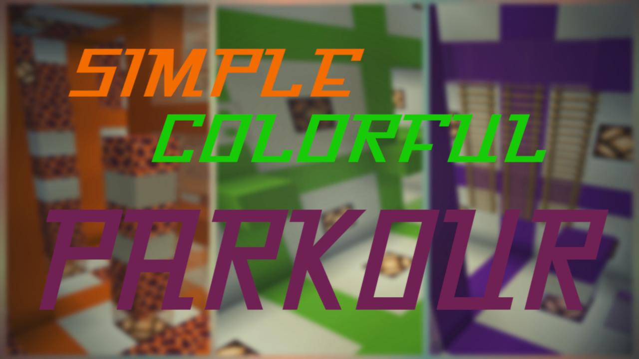 Descargar Simple Colorful Parkour para Minecraft 1.15.2