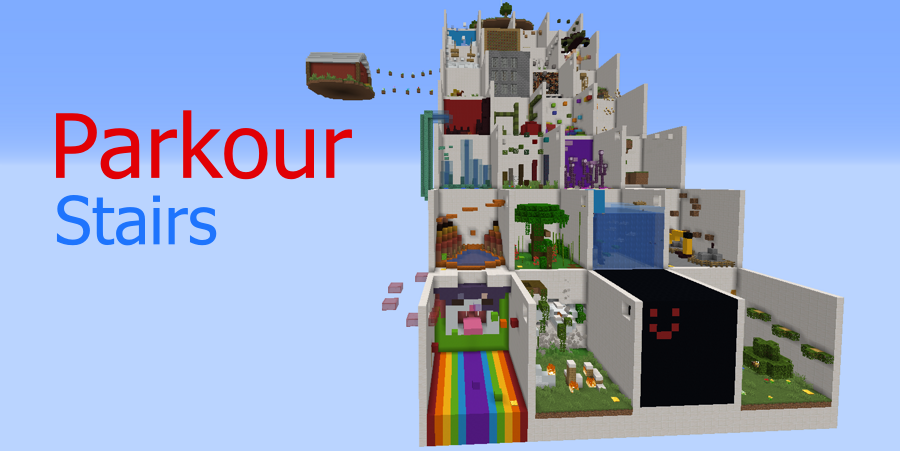 Descargar Parkour Stairs para Minecraft 1.16.5