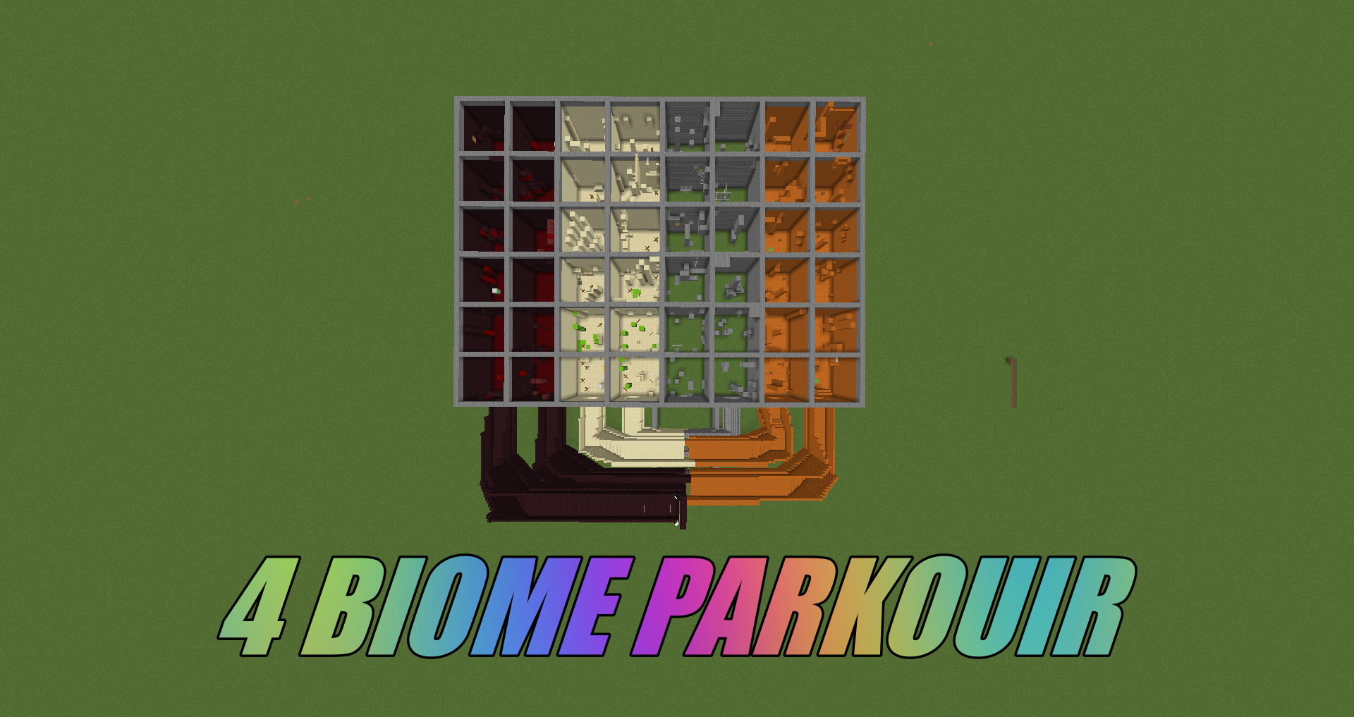 Descargar 4 Biome Parkour para Minecraft 1.16.5