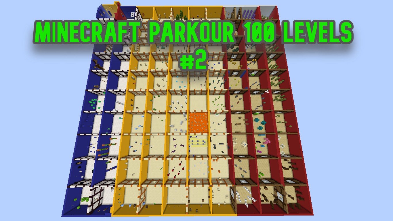 Descargar Minecraft Parkour: 100 Levels 2! para Minecraft 1.17.1