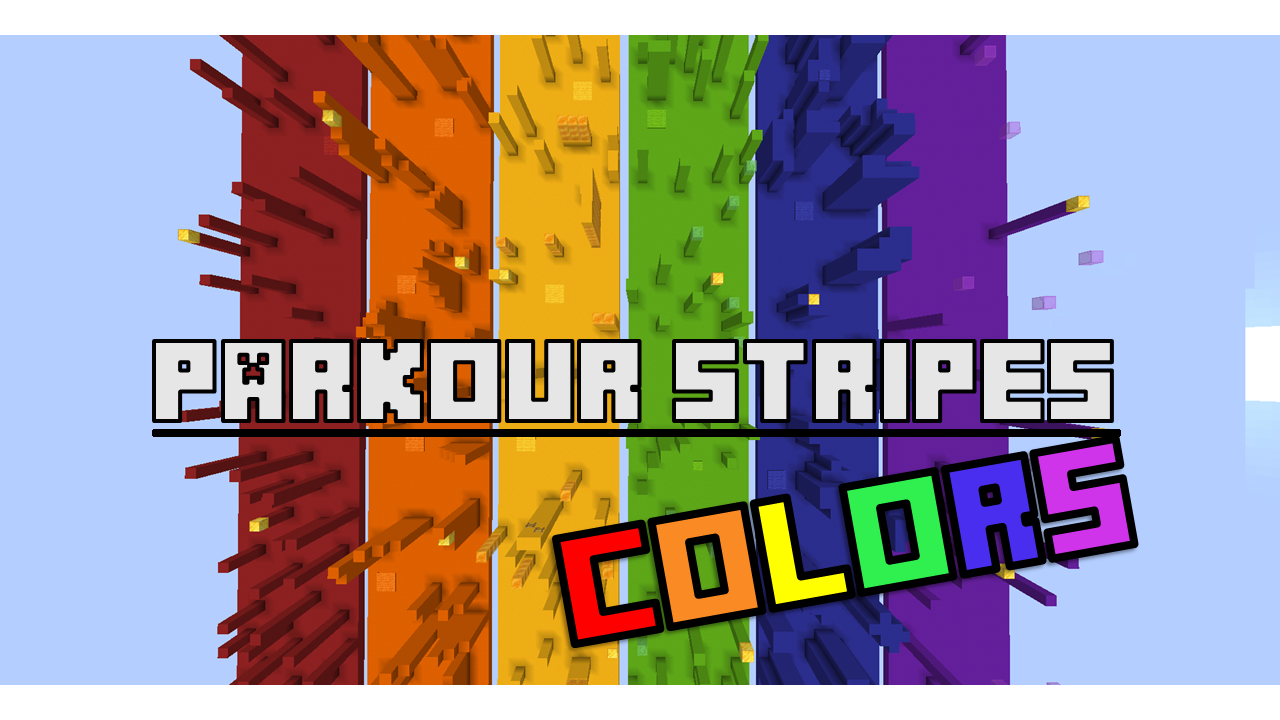 Descargar Parkour Stripes Colors 1.0 para Minecraft 1.18.2