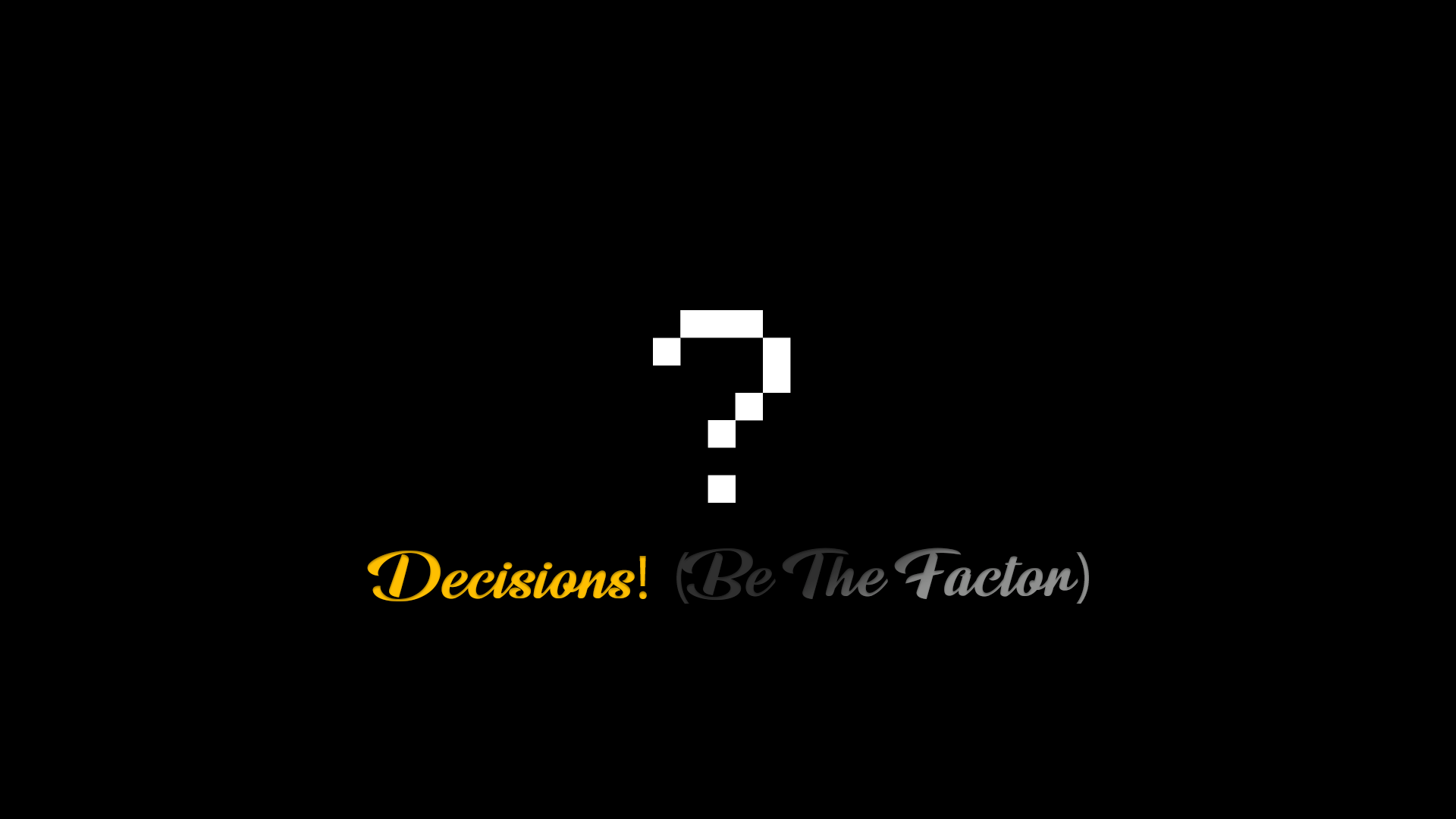 Descargar Decisions! (Be The Factor) 1.0 para Minecraft 1.19.4