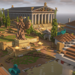 Descargar Acropolis of Athens | World Wonders Series | Greek City para Minecraft 1.21.4